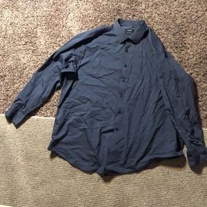 Alfani Shirts - Alfani shirt XL 17 1/2 collar navy blue button Alfani Shirts - Alfani shirt XL 17 1/2 collar navy blue button